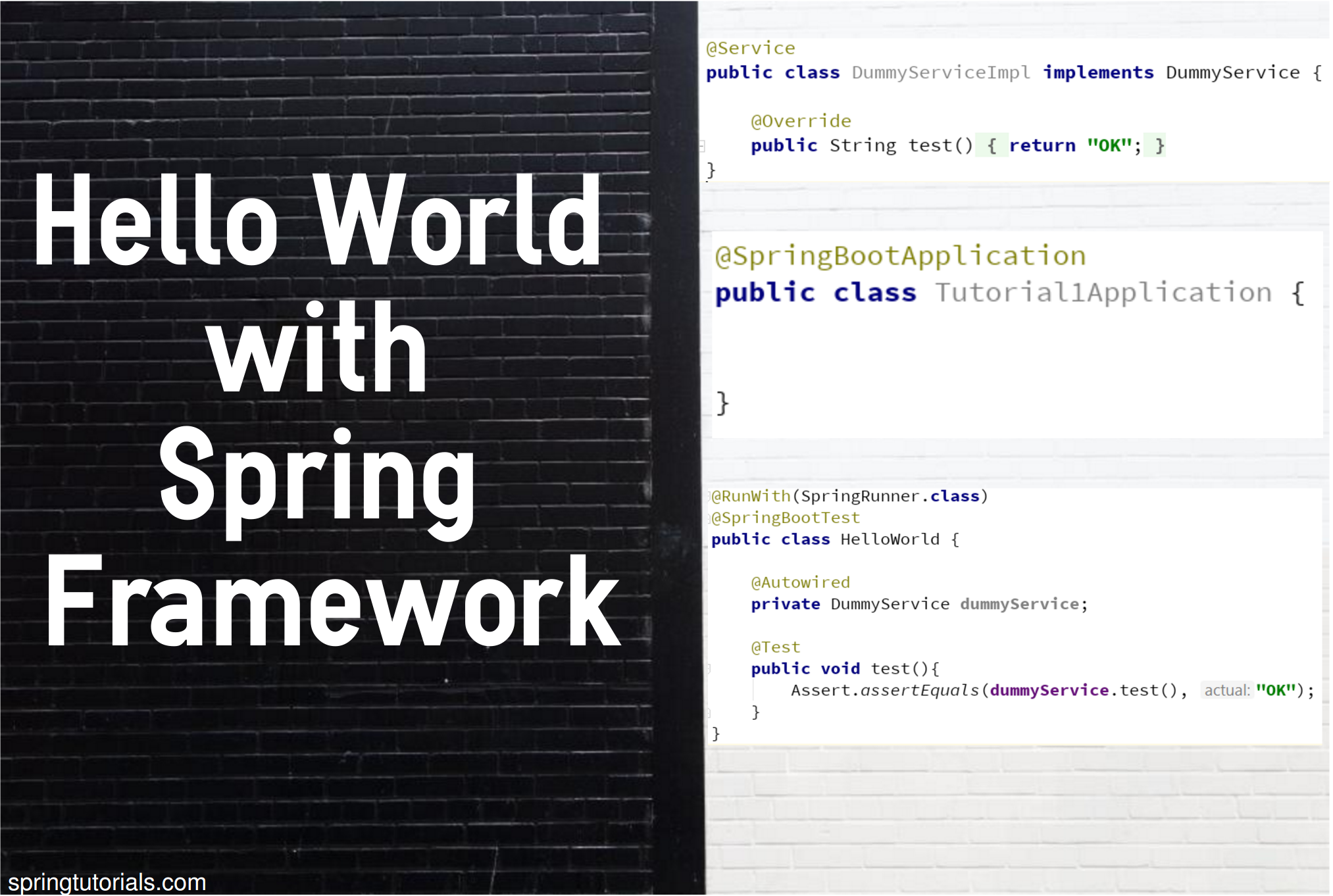 Hello World with Spring Framework